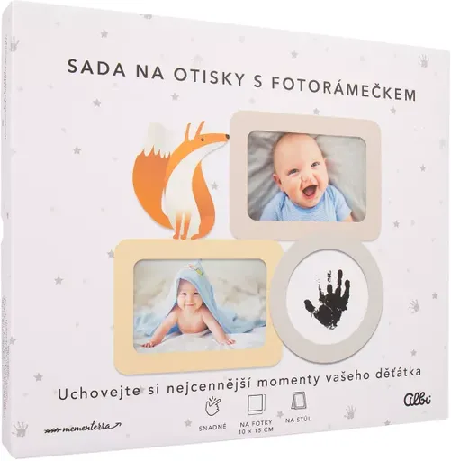 Sada rámečku a otisku s liškou