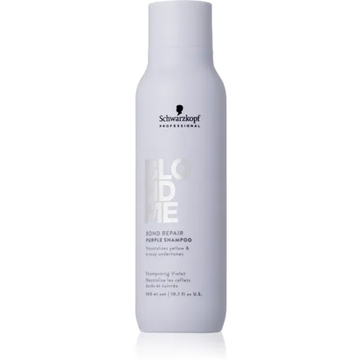 Schwarzkopf Professional Blondme Bond Repair Purple Shampoo fialový šampon pro blond vlasy 300 ml