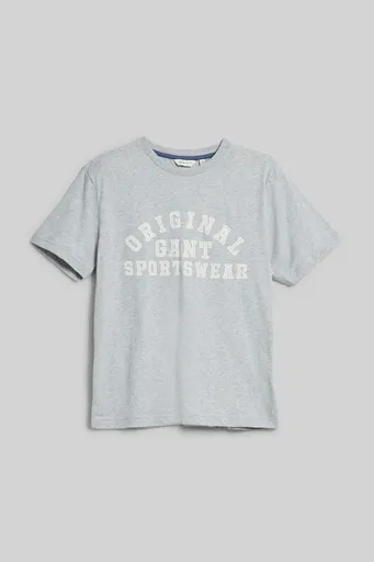 TRIČKO GANT ORIGINAL SPORTSWEAR T-SHIRT LIGHT GREY MELANGE