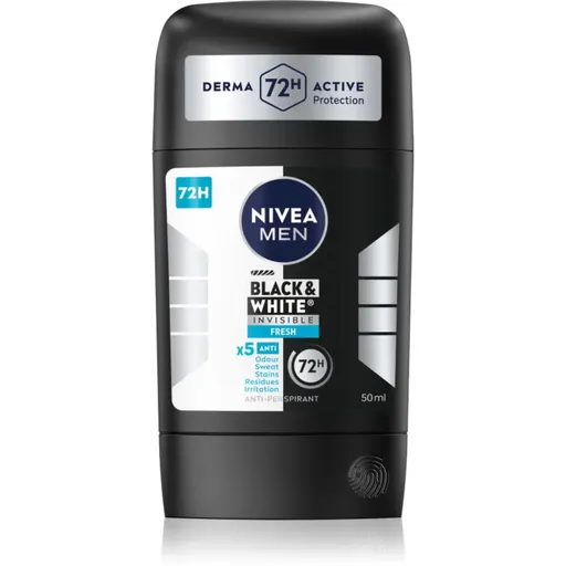 NIVEA MEN Black & White Invisible Fresh tuhý antiperspirant pro muže 50 ml