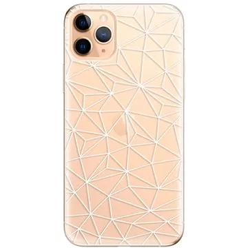 iSaprio Abstract Triangles 03 - white pro iPhone 11 Pro Max (trian03w-TPU2_i11pMax)