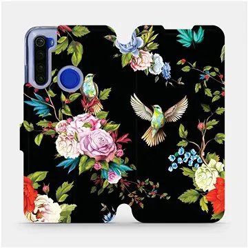 Flipové pouzdro na mobil Xiaomi Redmi Note 8T - VD09S Ptáčci a květy (5903516116300)