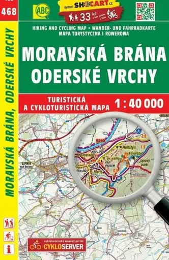 Moravská Brána, Oderské vrchy 1:40 000