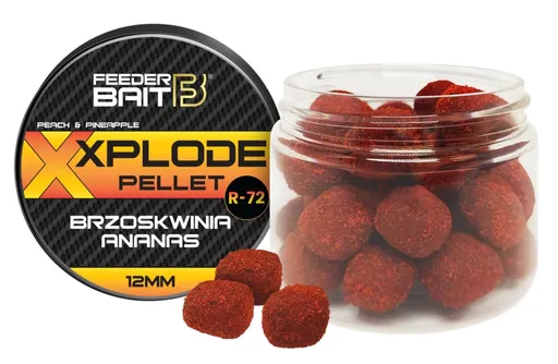 FeederBait Xplode Pop-Up Pellet 12mm 90ml - R72 - Broskev/Ananas,FeederBait Xplode Pop-Up Pellet 12mm 90ml - R72 - Broskev/Ananas