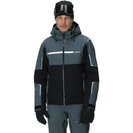 Spyder TITAN Pánská lyžařská bunda, tmavě šedá, velikost