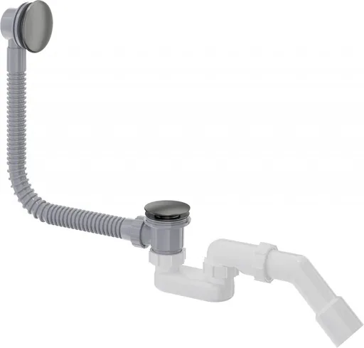 DEANTE Prizma titanová odpadní souprava pro vanu, click-clack NHC_D57B