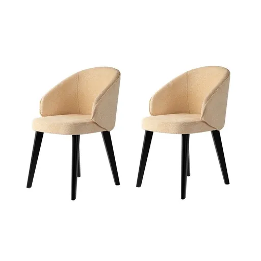 Sada jídelních židlí Bentley Beige and Black, 2 ks