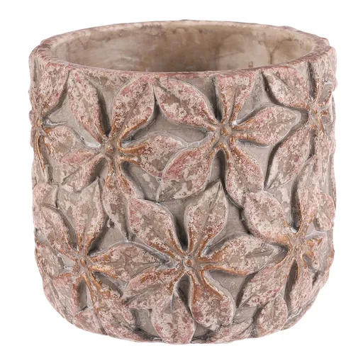 Betonový obal na květináč Flower M, 15 x 15 x 13 cm, pr. 15 cm