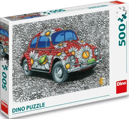 Puzzle Malovaný VW Brouk 500 dílků