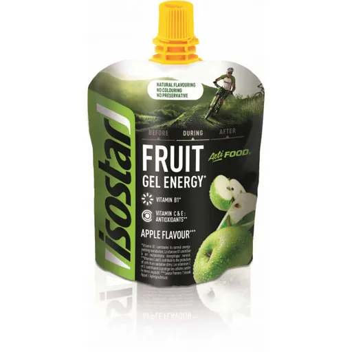 Isostar ENERGY GEL 90 G JABLKO Energetický gel s kousky ovoce, , velikost 90 G