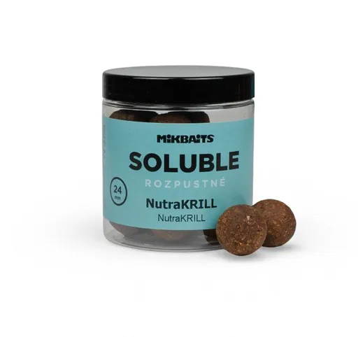 Mikbaits Rozpustné boilies Soluble NutraKRILL 250ml - 24mm,Mikbaits Rozpustné boilies Soluble NutraKRILL 250ml - 24mm
