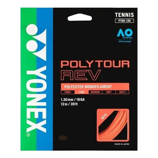 Yonex POLY TOUR REV Tenisový výplet, oranžová, velikost