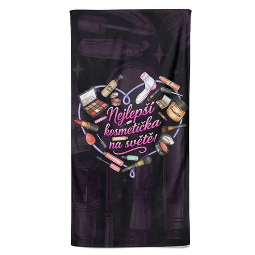 Osuška Nejlepší kosmetička  (Velikost osušky: 100x170cm)