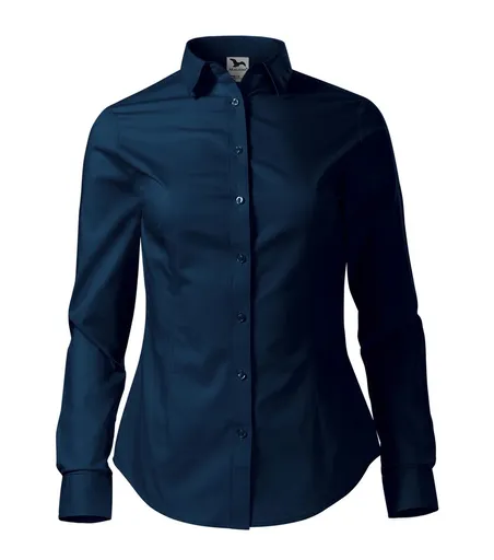 MALFINI Dámská košile s dlouhým rukávem Style - Námořní modrá | 2XL
