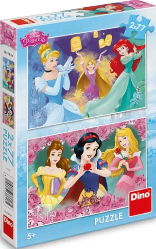 Puzzle Princezny v růžích 2x77 dílků