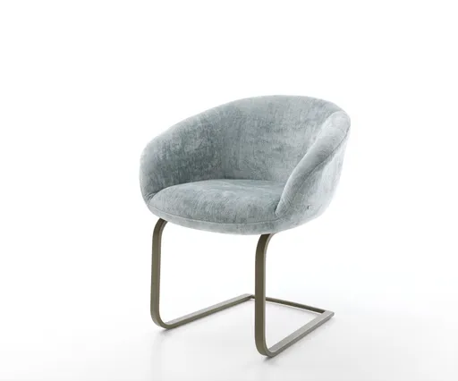 Jídelní židle Vinka-Flex s područkami žinylka pastelově modrá