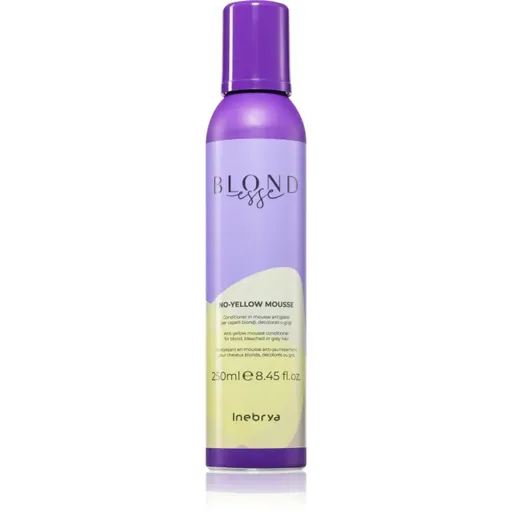 Inebrya BLONDesse No-Yellow Mask pěnový kondicionér neutralizující žluté tóny 250 ml