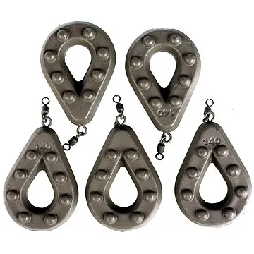 Suretti Olovo Tear s očkem a obratlíkem 140g Barvené 5ks (4891223214642)