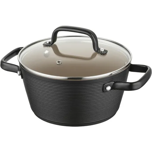 Florina Hliníkový hrnec Carina Black 2,2 l, 20 cm, pr. 20 cm