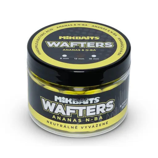 Mikbaits Boilie vyvážené nástrahy Wafters 150ml - Ananas N-BA 12mm,Mikbaits Boilie vyvážené nástrahy Wafters 150ml - Ananas N-BA 12mm