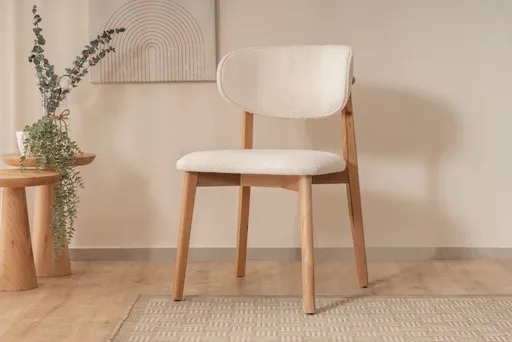 Židle Lugias - Beech, White