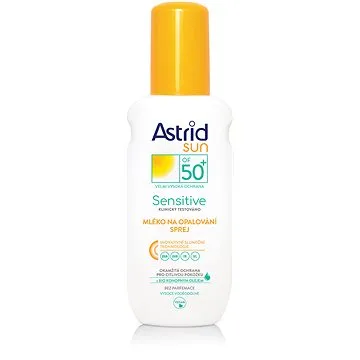 ASTRID SUN SENSITIVE Mléko na opalování sprej OF 50+ 150 ml (8592297006916)