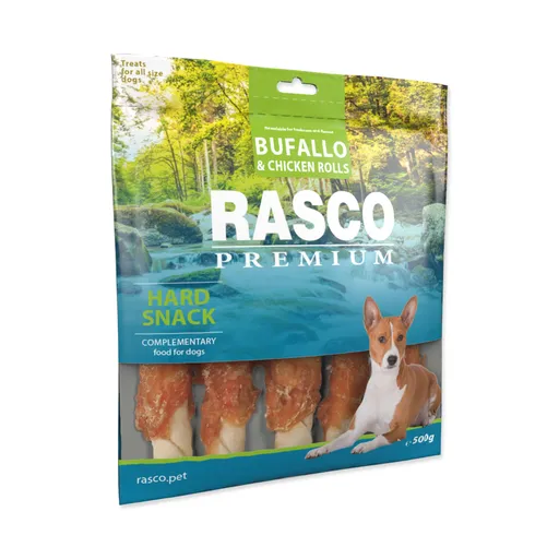 Rasco Premium Bůvolí tyčinky obalené kuřecím 500 g