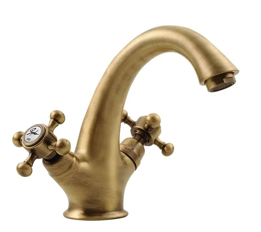 SAPHO ANTEA stojánková umyvadlová baterie vysoká s výpustí, bronz 3276
