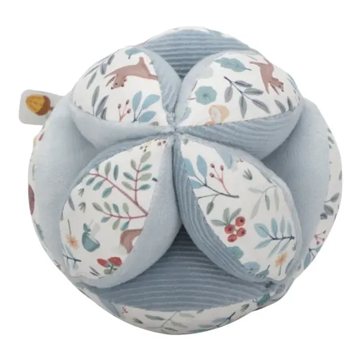 Little Dutch Forest Friends Sensory Gripping Ball textilní míček 0 m+ Blue 1 ks