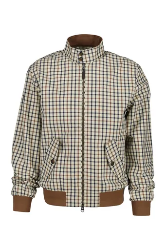 BUNDA GANT COTTON BLEND HARRINGTON JACKET MAHOGANY BROWN