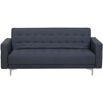 Trojmístná čalouněná rozkládací tmavě šedá BELIANI ABERDEEN (beliani_119675)