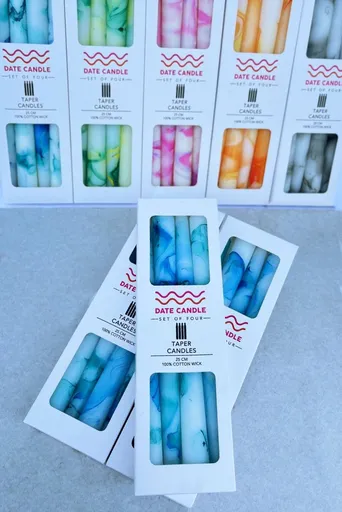 Svíčka Date Candle - Blue