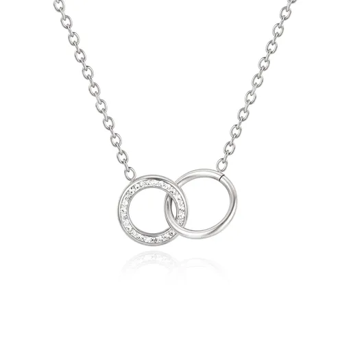 Troli Minimalistický ocelový náhrdelník VJMS004NS