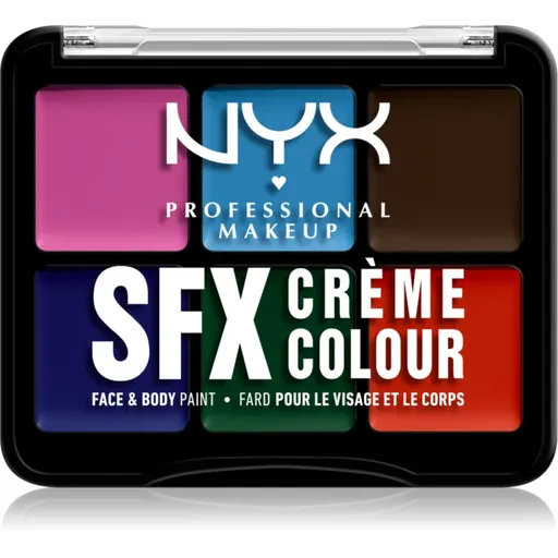NYX Professional Makeup Halloween SFX Paints multifunkční paleta na tělo a obličej odstín 02 Secondary 6 g