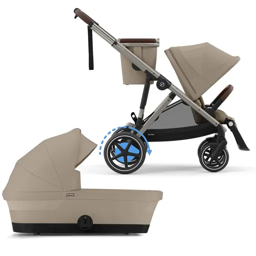 CYBEX Kočárek sourozenecký eGazelle S Stormy Blue Gold