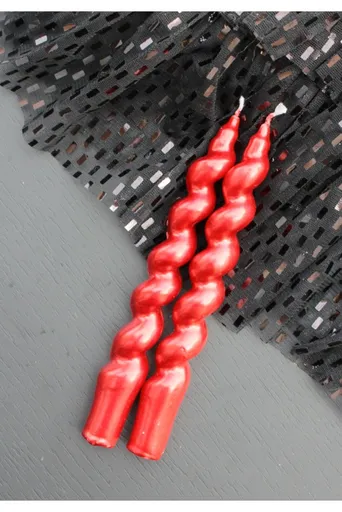 Sada svíček (2 kusy) Sedefli Burgu - Red