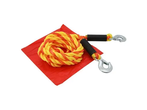 Lano tažné 5000kg s karabinami COMPASS 01233