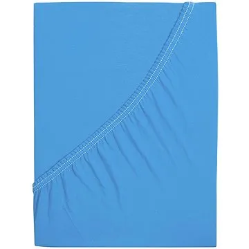 B.E.S. - Petrovice, s.r.o. Jersey prostěradlo s elastanem Lycra - Nebeská modrá 200 × 220 (2-011-0605)