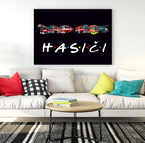 Obraz Hasiči (Rozměr obrazu: 120x80)