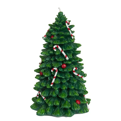X-MAS Svíčka zdobený stromek 22 cm