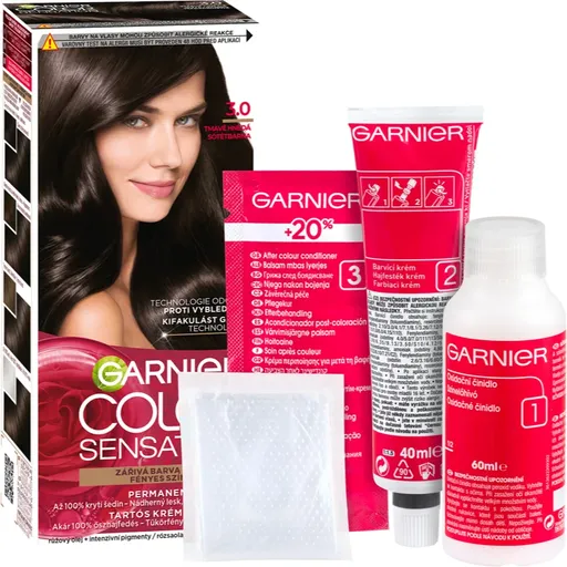 Garnier Color Sensation barva na vlasy odstín 3.0 Prestige Brown 1 ks