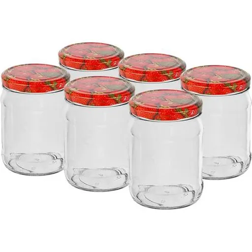 BROWIN Zavařovací sklenice s víčkem 500ml TWIST 6ks