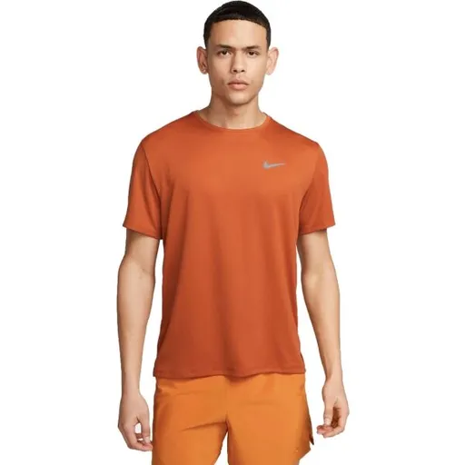 Nike DRI-FIT MILER Pánské tréninkové tričko, oranžová, velikost XXL