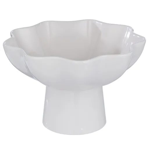 LOUISE Mísa s nohou 23 cm - krémová