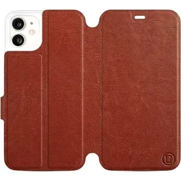 Flipové pouzdro na mobil Apple iPhone 11 v provedení  Brown&Gray s šedým vnitřkem (5903226975211)