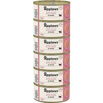 Applaws konzerva Tuňák s krevetami 6 × 70 g (5060481891080)