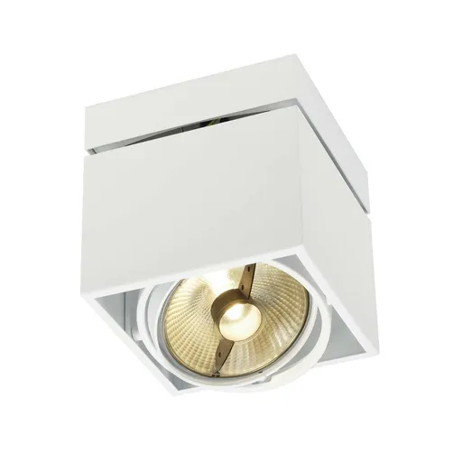 SLV BIG WHITE KARDAMOD, stropní svítidlo, jedna žárovka, QPAR111, hranaté, bílé, max. 75 W 117101
