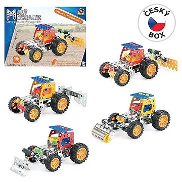 Malý mechanik-Traktor s nástrojem 4 druhy, 28x20cm (8590756907897)