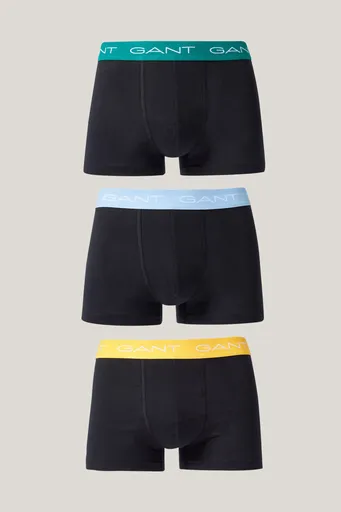 SPODNÍ PRÁDLO GANT TRUNK 3-PACK BLACK