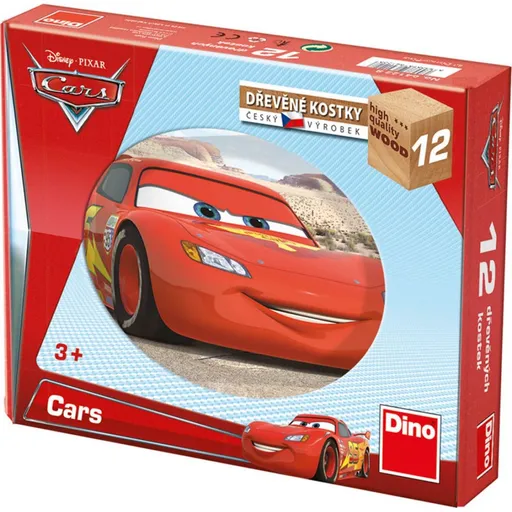 Dino Cars Kostky Kubus Auta 2 12 dílků